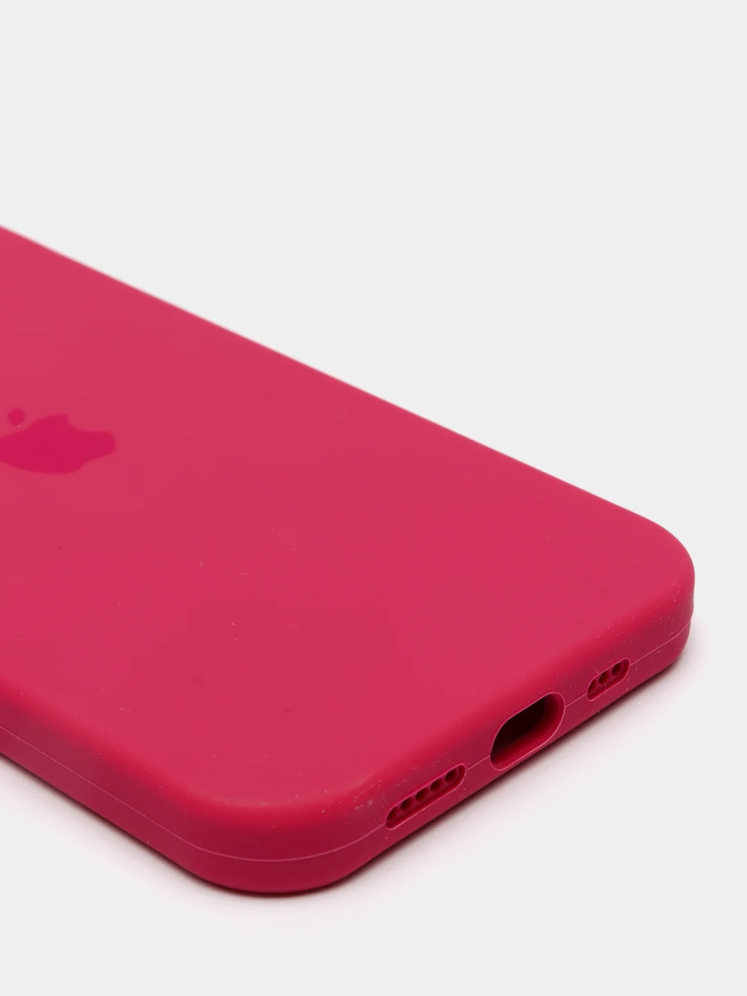 Пастельно-коралловый чехол с бархатом iPhone 12 / 12 Pro