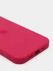 Пастельно-коралловый чехол с бархатом iPhone 12 / 12 Pro