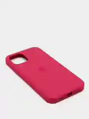 Пастельно-коралловый чехол с бархатом iPhone 12 / 12 Pro