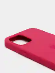 Пастельно-коралловый чехол с бархатом iPhone 12 / 12 Pro
