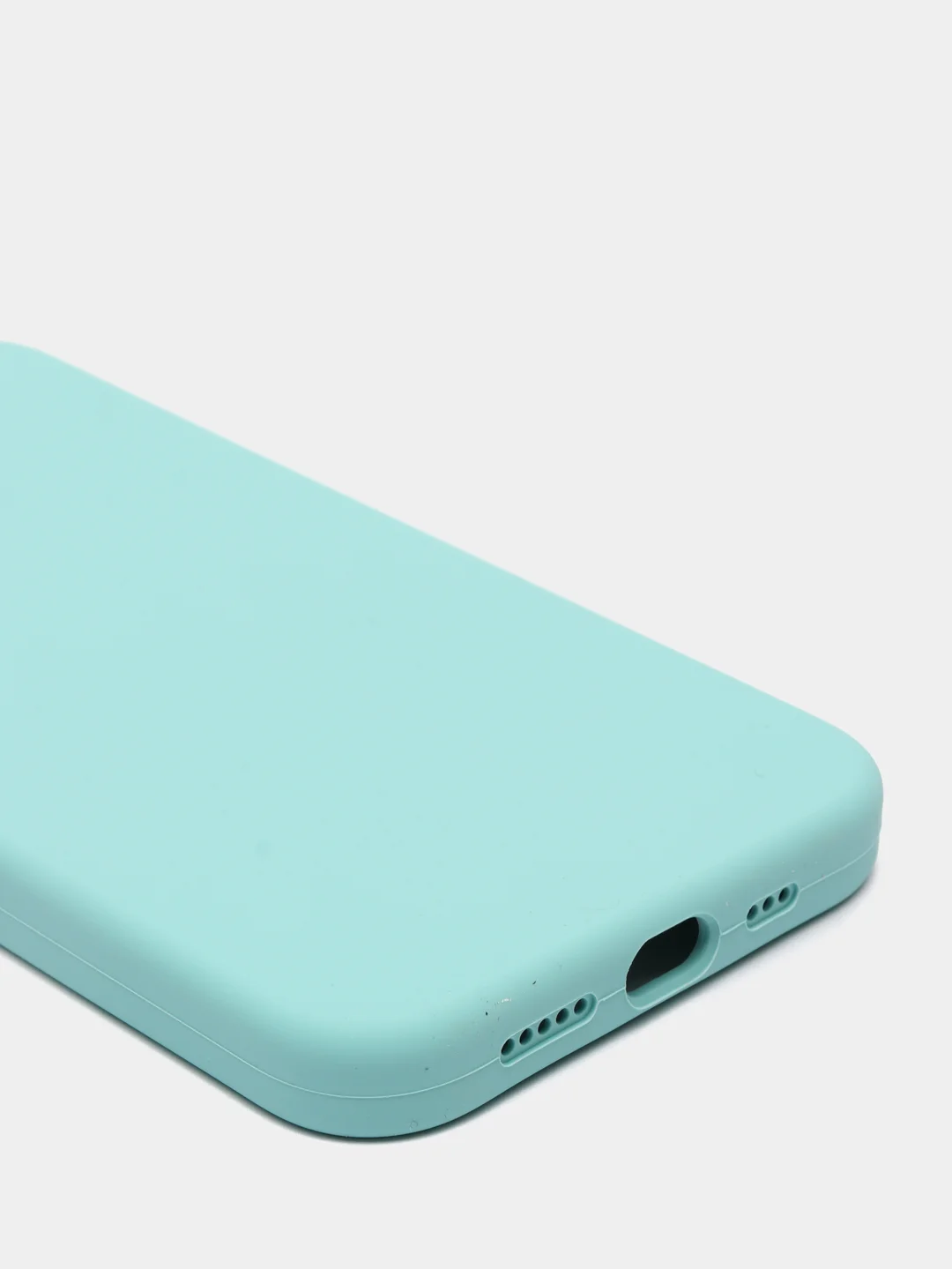 Бирюзовый чехол с бархатом iPhone 12 / 12 Pro