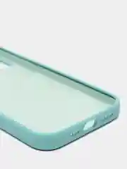 Бирюзовый чехол с бархатом iPhone 12 / 12 Pro
