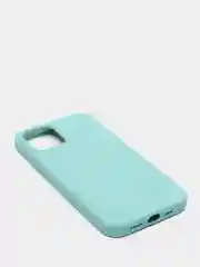 Бирюзовый чехол с бархатом iPhone 12 / 12 Pro