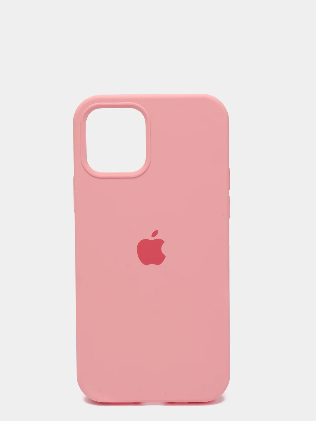 Розовый чехол с бархатом iPhone 12 / 12 Pro
