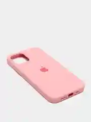 Розовый чехол с бархатом iPhone 12 / 12 Pro