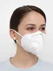 Белый маска многоразовая с клапаном