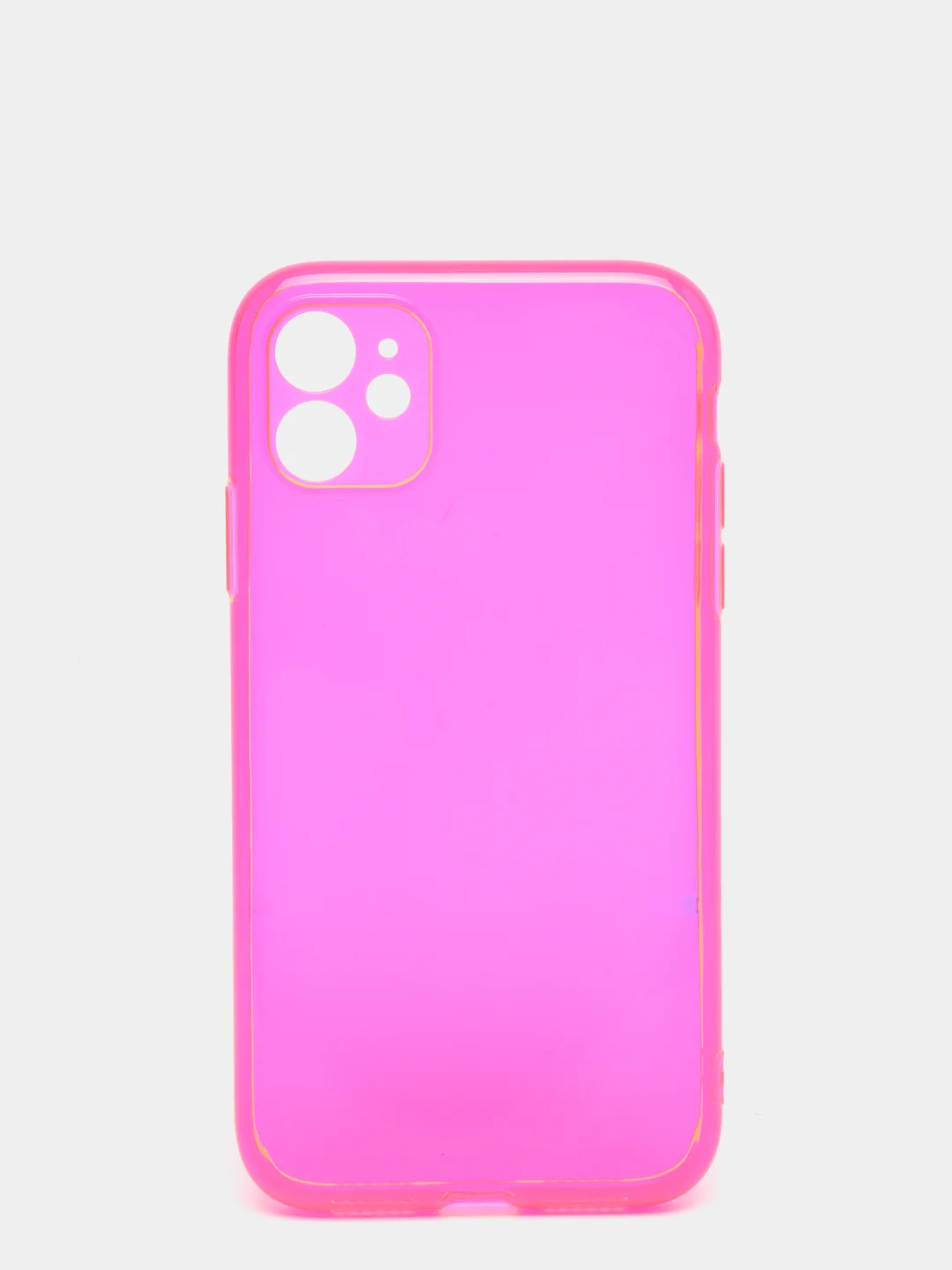 Розовый силиконовый чехол для iPhone 11, iPhone 12