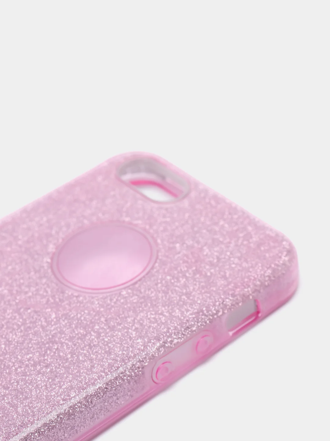 Розовый чехол Iphone 5, блестящий