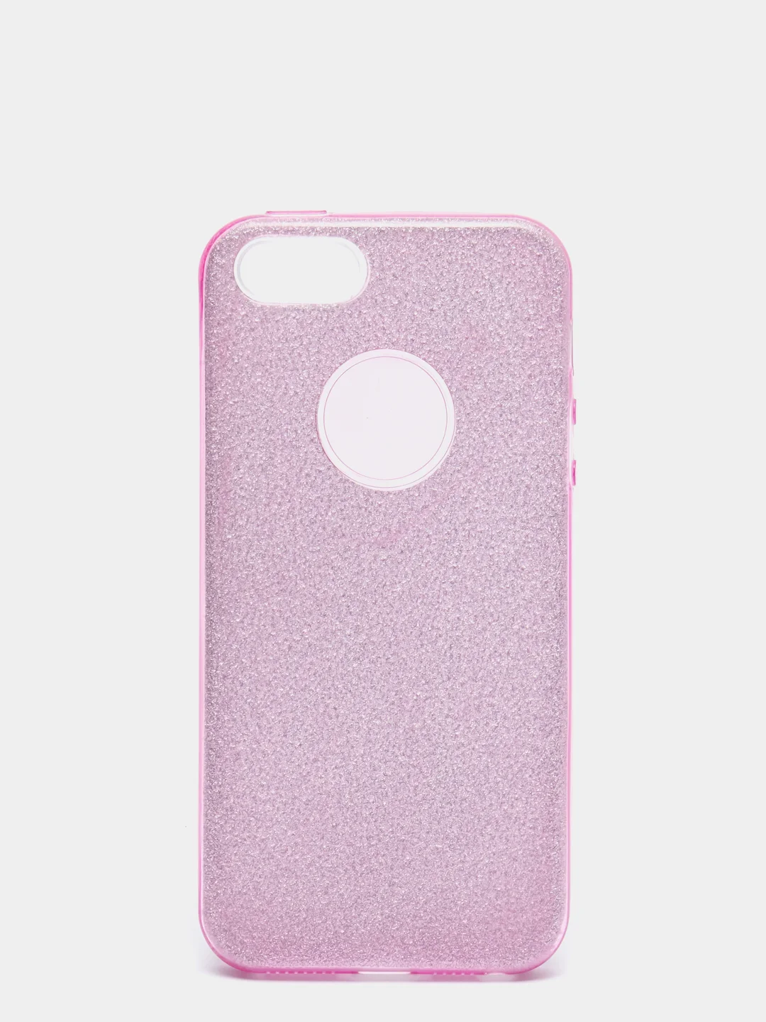 Розовый чехол Iphone 5, блестящий