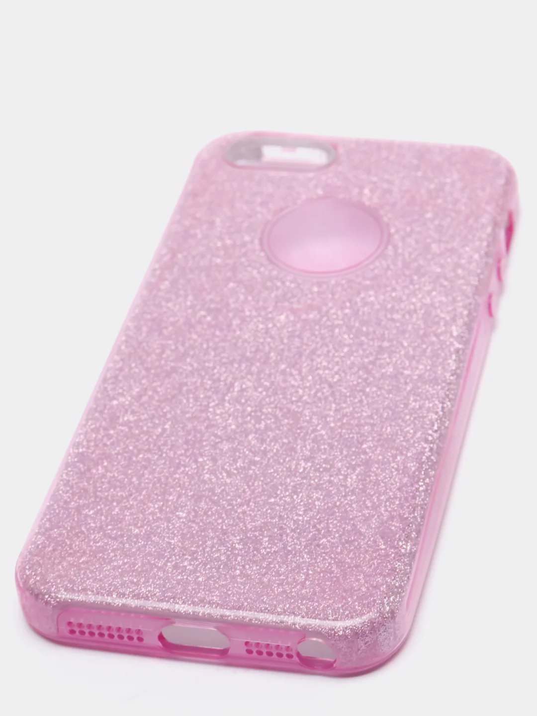 Розовый чехол Iphone 5, блестящий