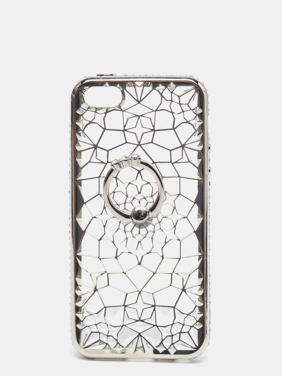 Серый металлик чехол Iphone 5, блестящий