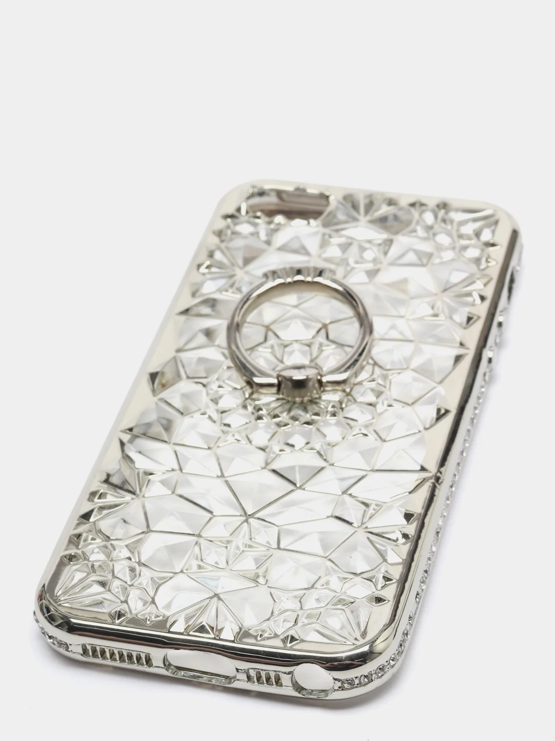 Серый металлик чехол Iphone 5, блестящий