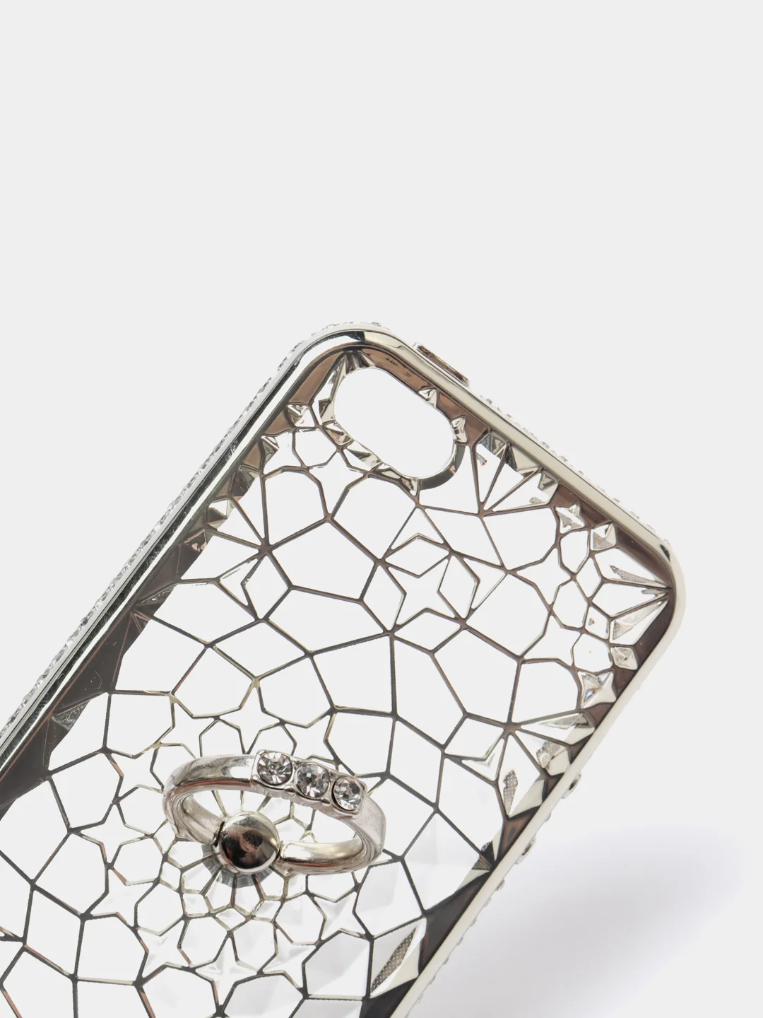 Серый металлик чехол Iphone 5, блестящий