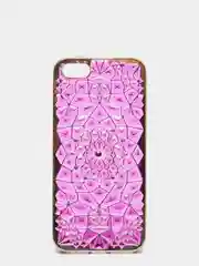 Тёмно-розовый чехол Iphone 5, блестящий