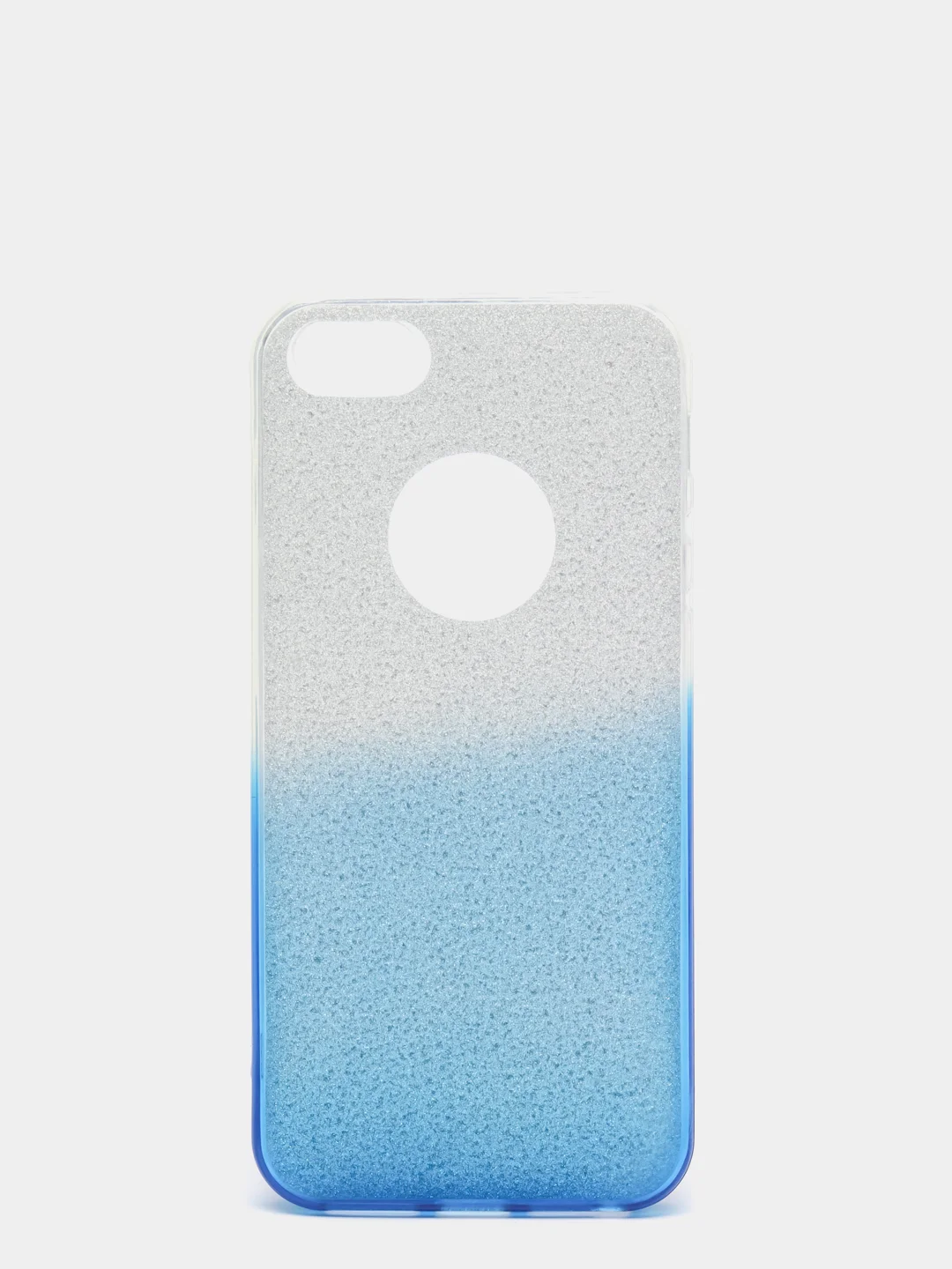 Светло-синий чехол Iphone 5, блестящий