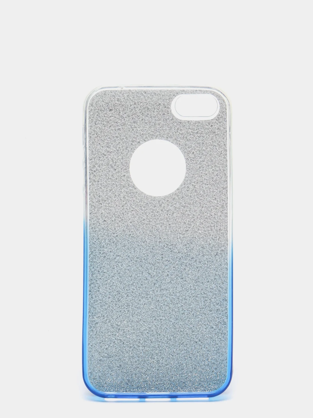 Светло-синий чехол Iphone 5, блестящий