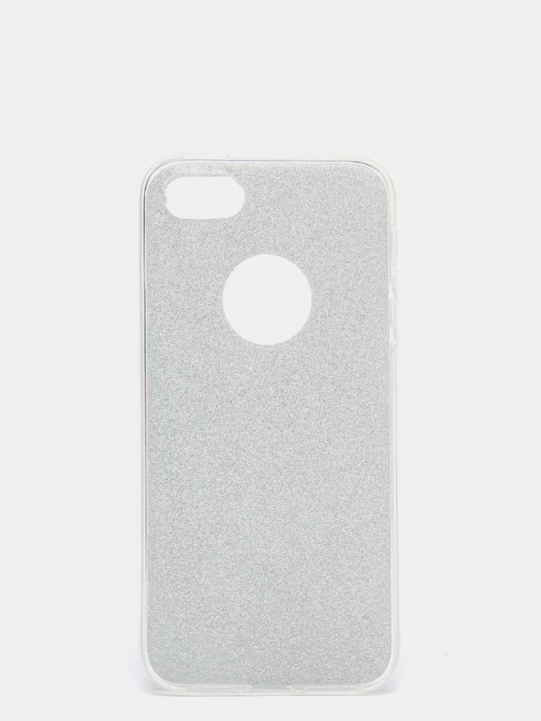 Серебряный чехол Iphone 5, блестящий