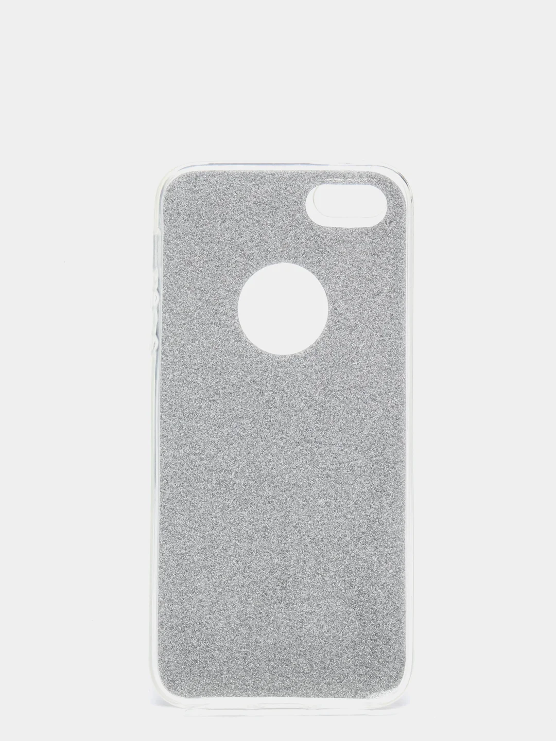 Серебряный чехол Iphone 5, блестящий