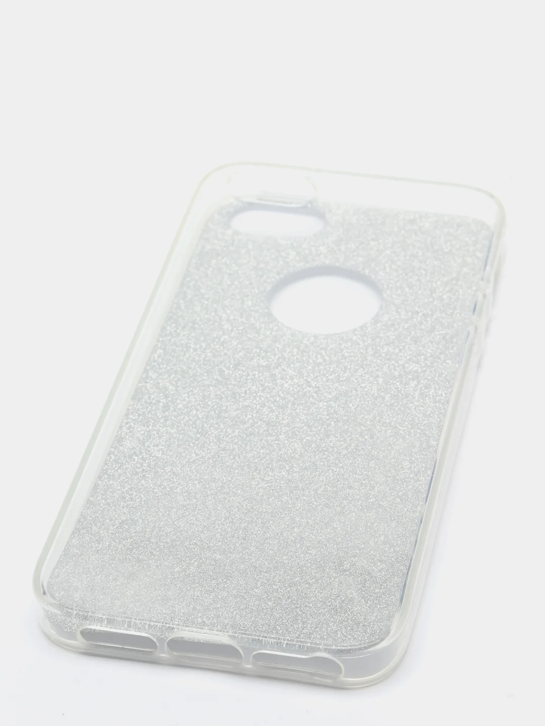 Серебряный чехол Iphone 5, блестящий