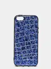 Темно-синий чехол Iphone 5, блестящий