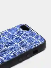 Темно-синий чехол Iphone 5, блестящий