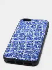 Темно-синий чехол Iphone 5, блестящий