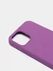 Тёмно-розовый чехол с бархатом iPhone 12 / 12 Pro
