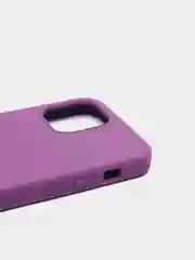 Тёмно-розовый чехол с бархатом iPhone 12 / 12 Pro