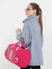 Вишнёвый сумка спортивная, для фитнеса, PINK