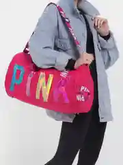 Вишнёвый сумка спортивная, для фитнеса, PINK