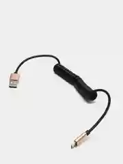 Золотой кабель USB - Type-C / microUsb  для Зарядки и Передачи данных