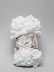 Белый пряжа Alize Puffy