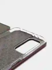Бордовый чехол книжка XIAOMI REDMI NOTE 10 Pro