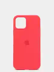 Кораллово-розовый чехол с бархатом iPhone 12 / 12 Pro