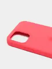 Кораллово-розовый чехол с бархатом iPhone 12 / 12 Pro