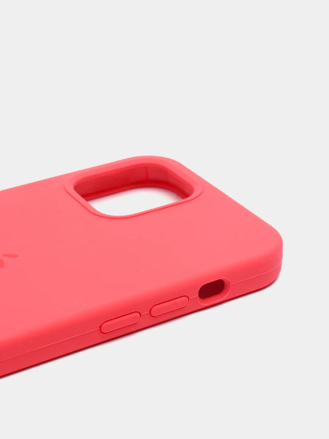 Кораллово-розовый чехол с бархатом iPhone 12 / 12 Pro
