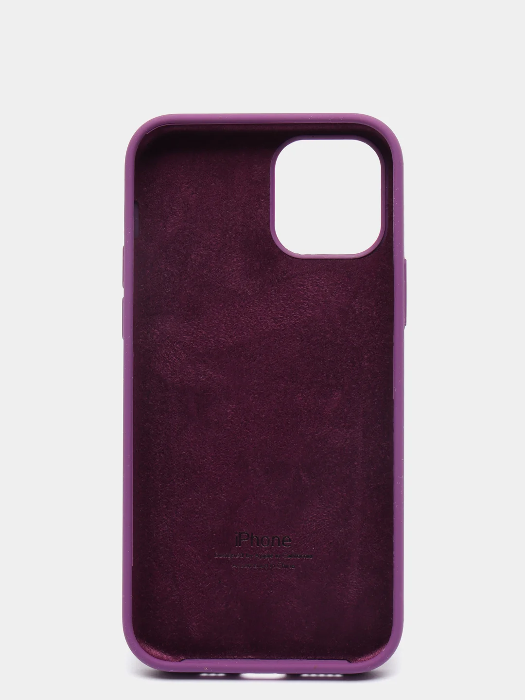 Фиолетовый чехол с бархатом iPhone 12 / 12 Pro