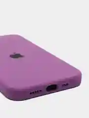 Фиолетовый чехол с бархатом iPhone 12 / 12 Pro