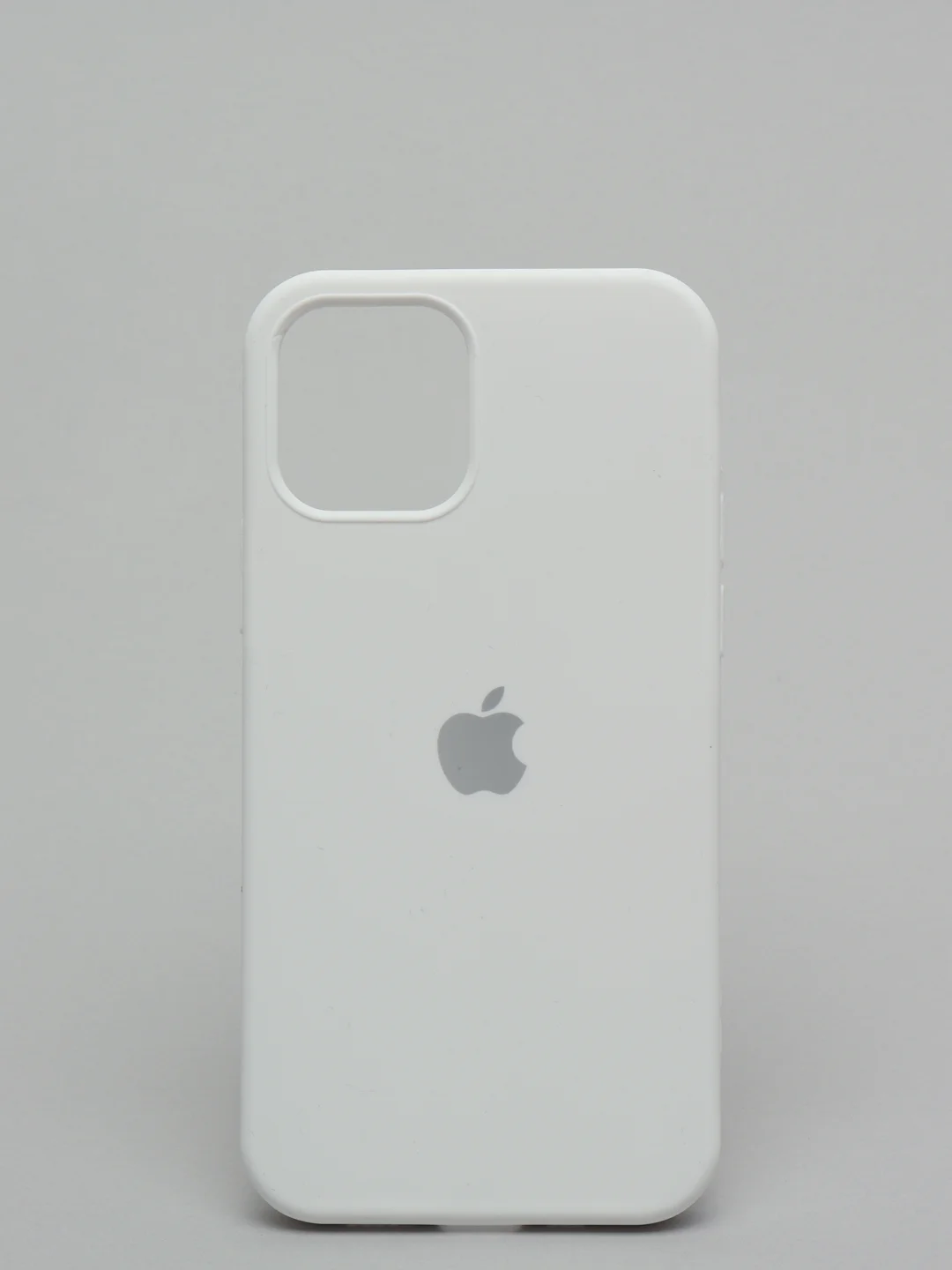 Белый чехол с бархатом iPhone 12 / 12 Pro