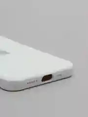 Белый чехол с бархатом iPhone 12 / 12 Pro