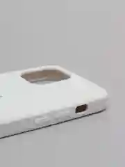 Белый чехол с бархатом iPhone 12 / 12 Pro