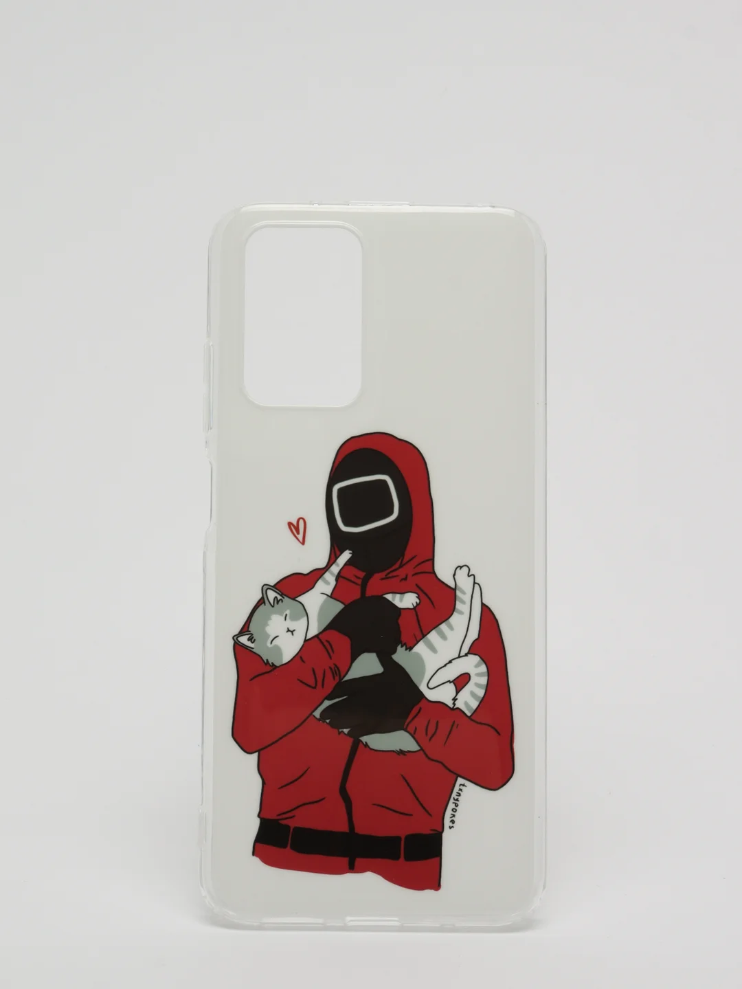 Вишнёвый чехол Xiaomi Redmi 10, Сяоми Редми 10 с рисунком "Игра в кальмара"