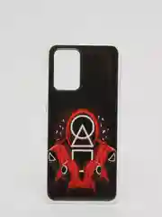 Кораллово-розовый чехол Xiaomi Redmi 10, Сяоми Редми 10 с рисунком "Игра в кальмара"
