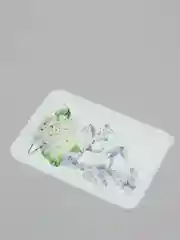 Белый прямоугольный контейнер "Toile de jouy"