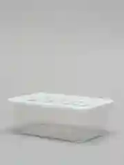 Белый прямоугольный контейнер "Toile de jouy"