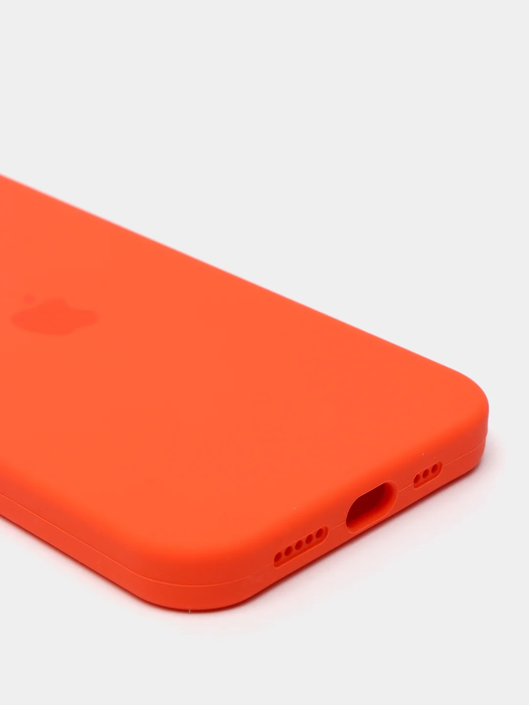 Рыжий чехол с бархатом iPhone 12 / 12 Pro