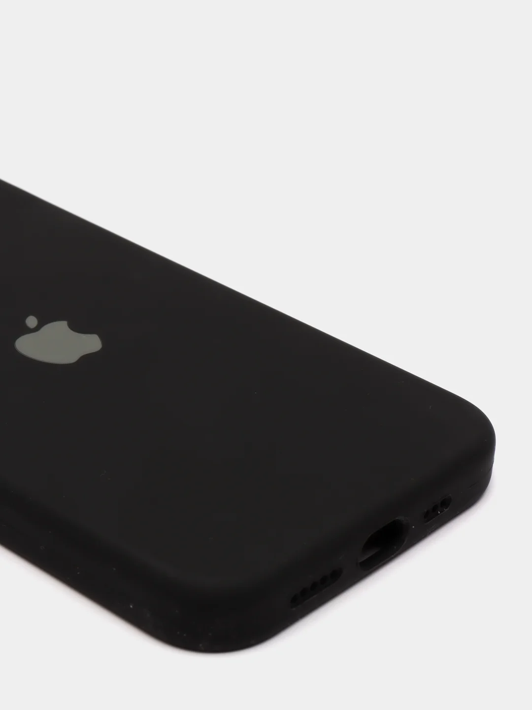 Черный чехол с бархатом iPhone 12 / 12 Pro