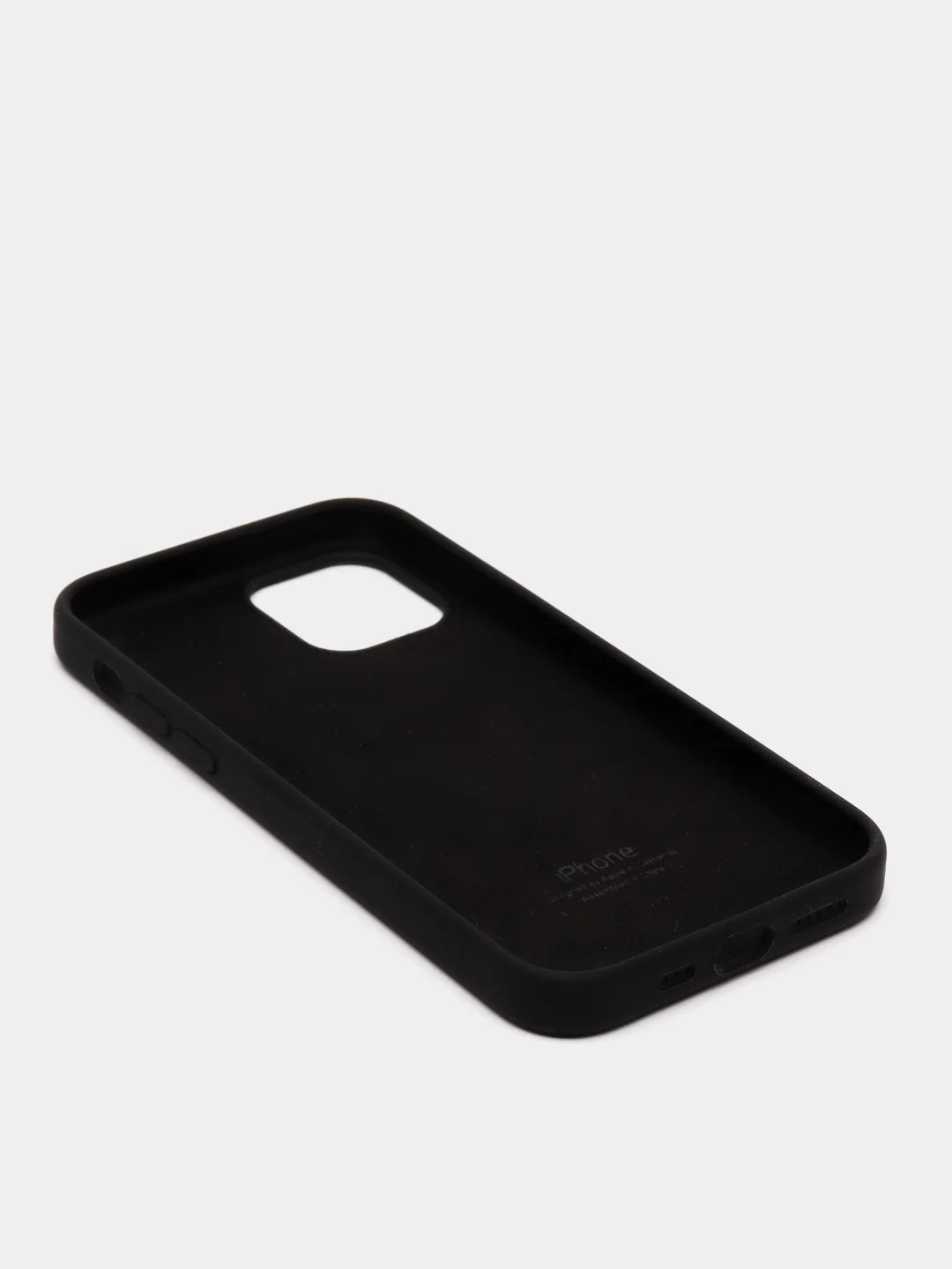 Черный чехол с бархатом iPhone 12 / 12 Pro