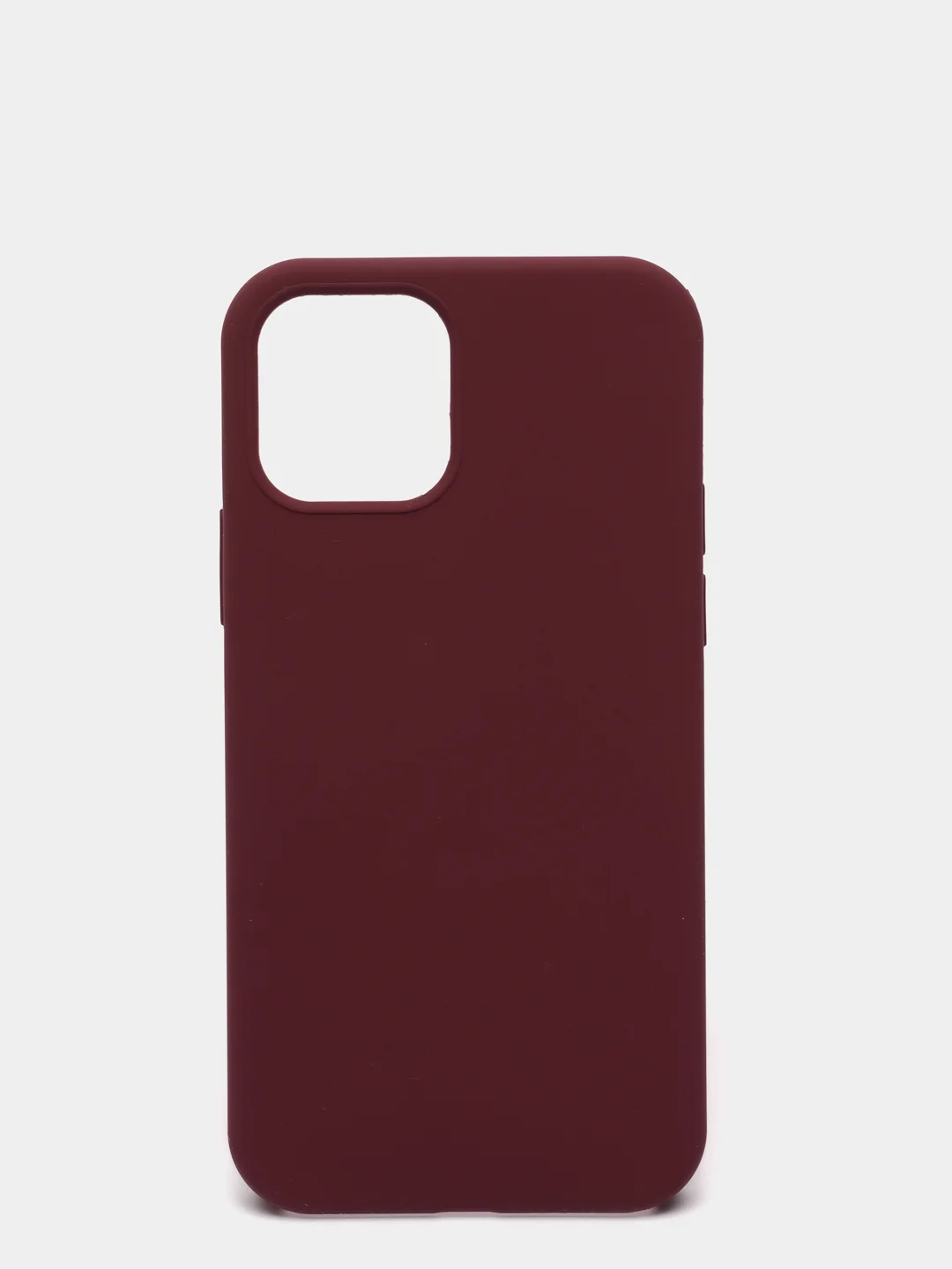 Бордовый чехол с бархатом iPhone 12 / 12 Pro