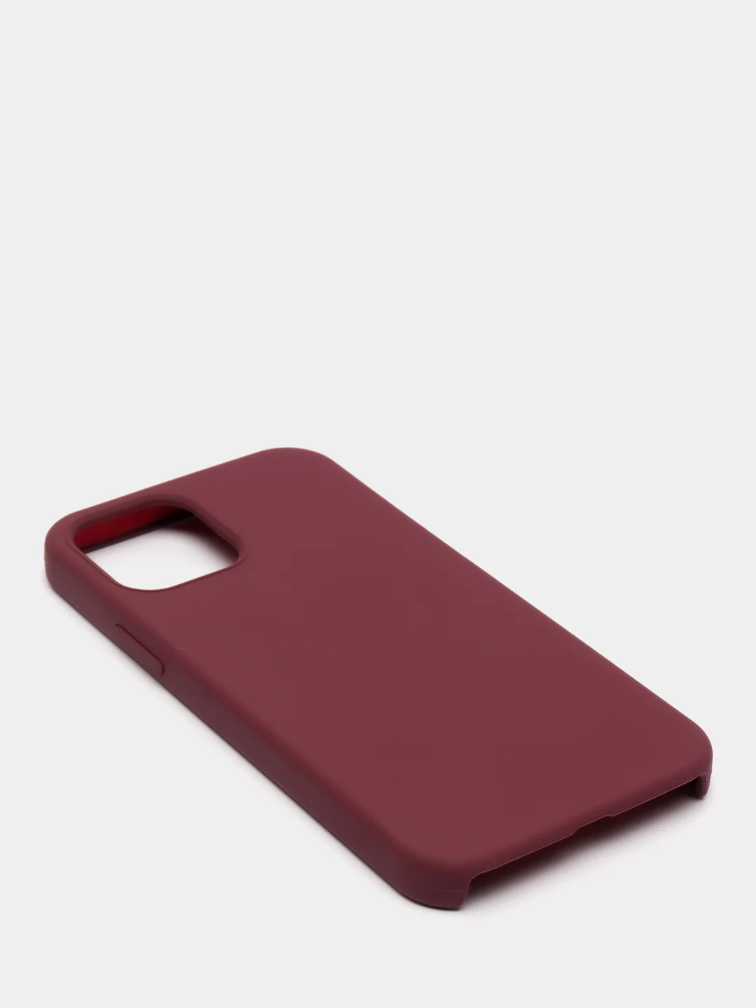 Бордовый чехол с бархатом iPhone 12 / 12 Pro